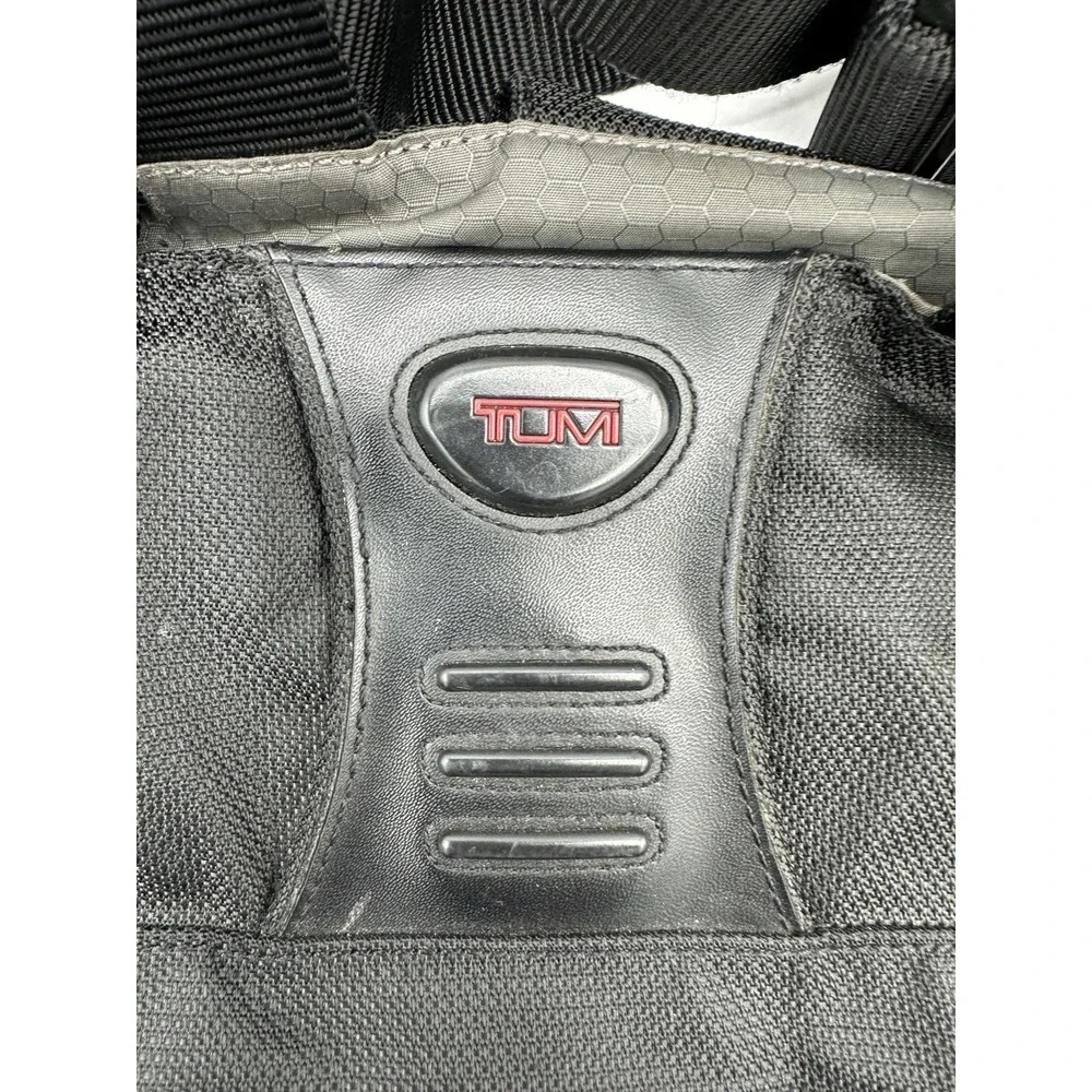 Tumi Nylon Tote Bag Black Travel Laptop Carry On Shoulder Bag Organizer 543C